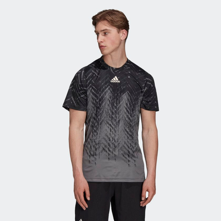 Mens Primeblue Freelift Printed Tennis Short Sleeve T-Shirt