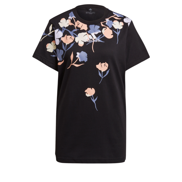 Womens Floral Graphic Short Sleeve T-Shirt