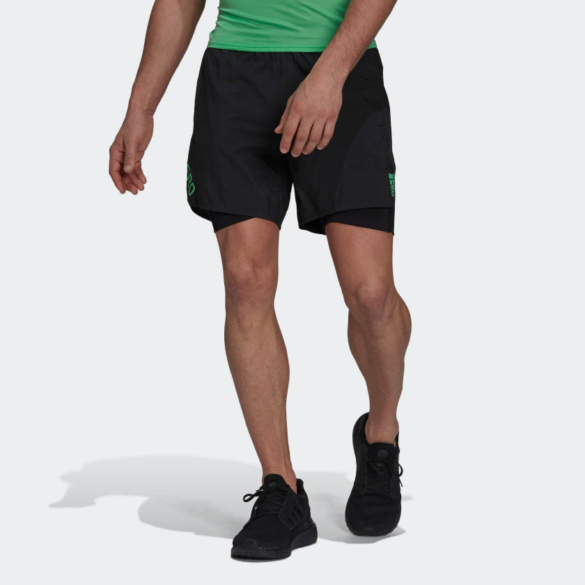 Mens Adizero 2 in 1 Short
