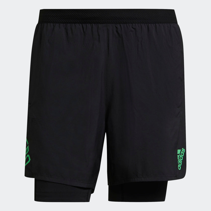 Mens Adizero 2 in 1 Short