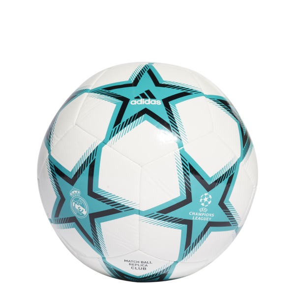 كرة قدم كلوب مقاس ٢١ /٢٢بتصميم شعار ريال مدريد وعبارة Champions League