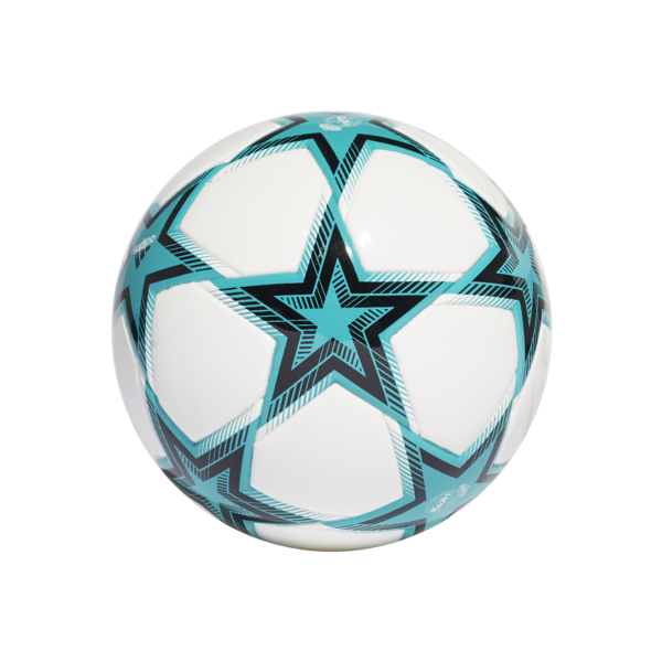 كرة قدم ميني بتصميم شعار ريال مدريد وعبارة ٢١/ ٢٢ Champions League
