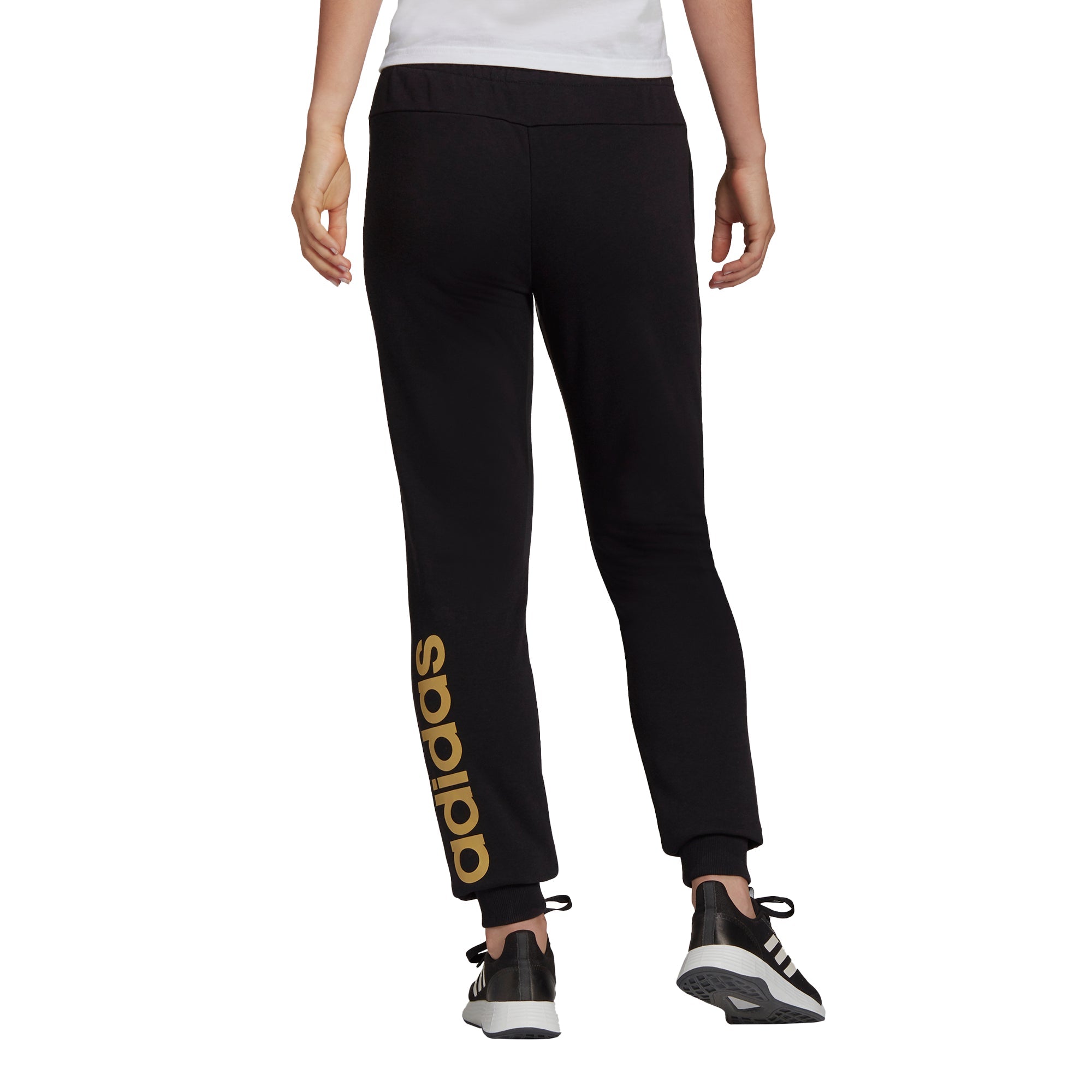 Womens Linear French Terry Cuff Pant