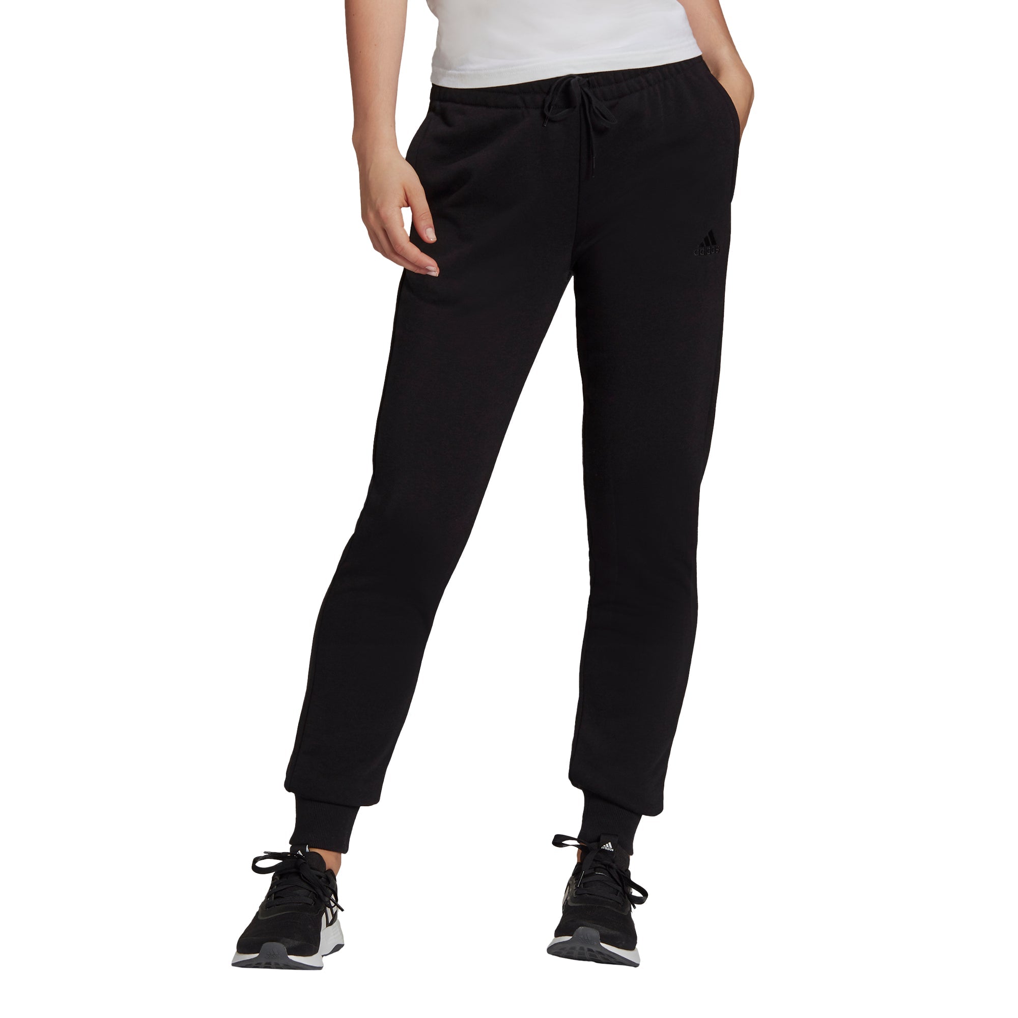Womens Linear French Terry Cuff Pant