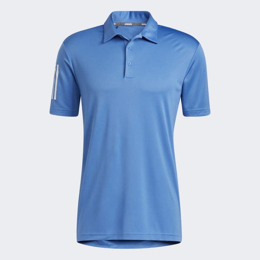 Mens 3 Stripes Basic Golf Polo Shirt