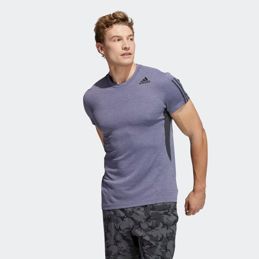 Mens Heat.RDY 3 Stripes Short Sleeve T-Shirt