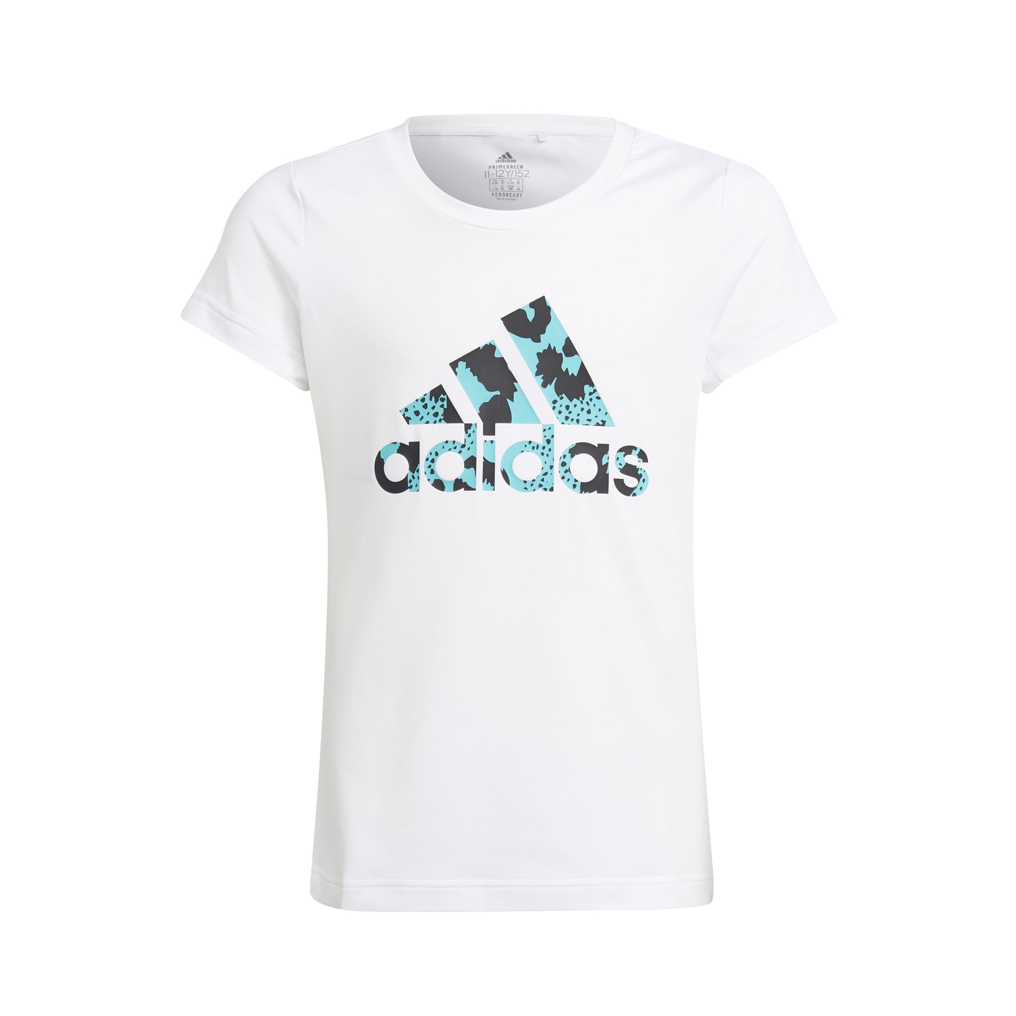 Girls Aeroready 3 Stripes Short Sleeve T-Shirt