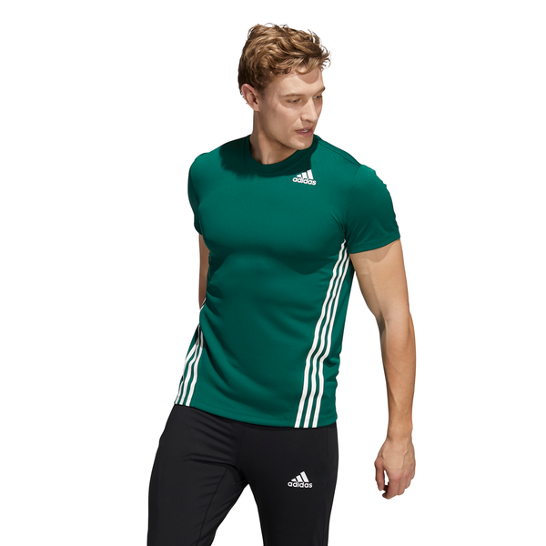 Mens Aeroready 3 Stripes Short Sleeve T-Shirt
