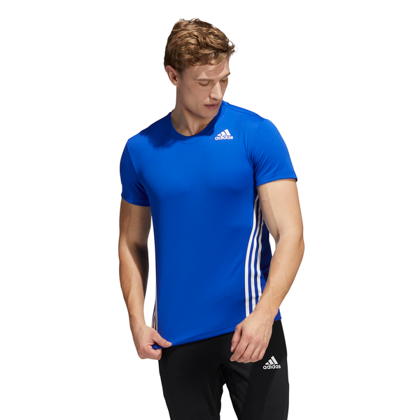 Mens Aeroready 3 Stripes Short Sleeve T-Shirt