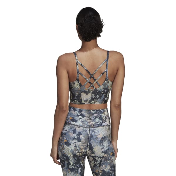 Womens Yoga All Over Print Light Impact Sports Bra