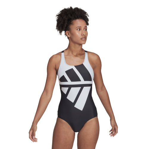 Womens 3 Stripes One Piece Swimsuit