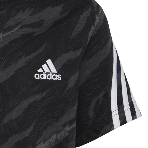 Boys 3 Stripes All Over Print Short Sleeve T-Shirt