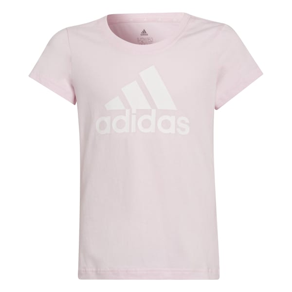 Girls Badge of Sport Logo Short Sleeve T-Shirt