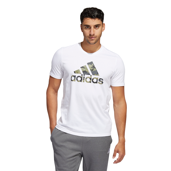 Mens Camo Badge of Sport Logo Short Sleeve T-Shirt