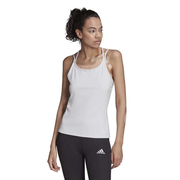 Womens Yoga Strappy Fitted Tank