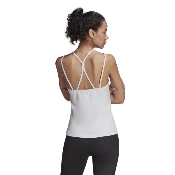 Womens Yoga Strappy Fitted Tank