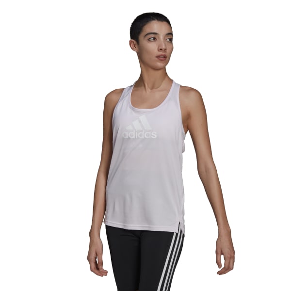 Womens Small Badge of Sport Logo Racerback Tank