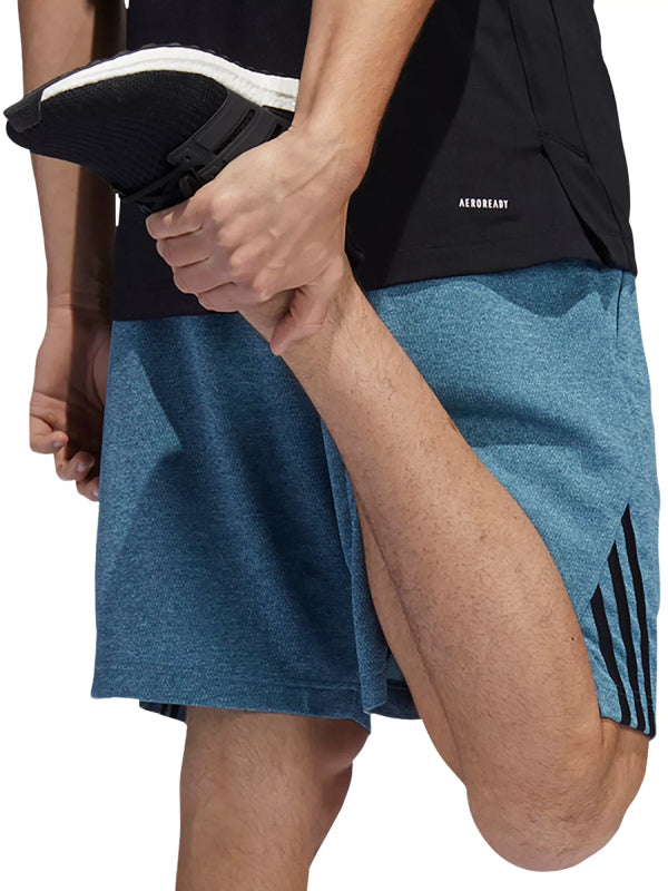 شورت أكسيس مخيط مزين بتصميم ٣ شرائط للرجال