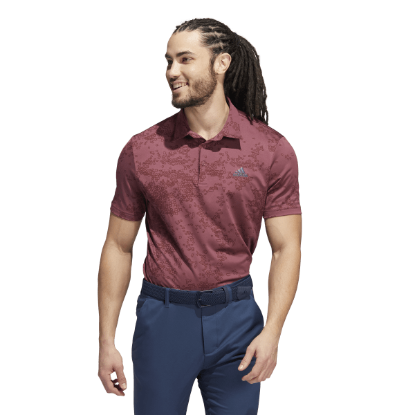 Mens Jacquard Golf Polo Shirt