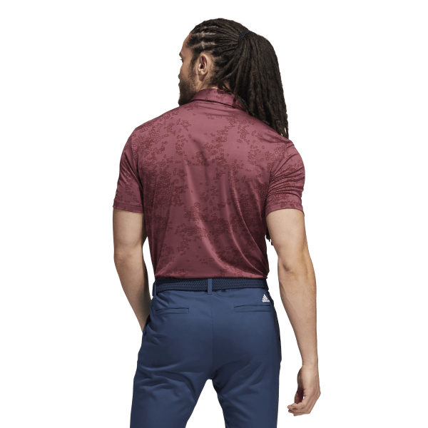 Mens Jacquard Golf Polo Shirt
