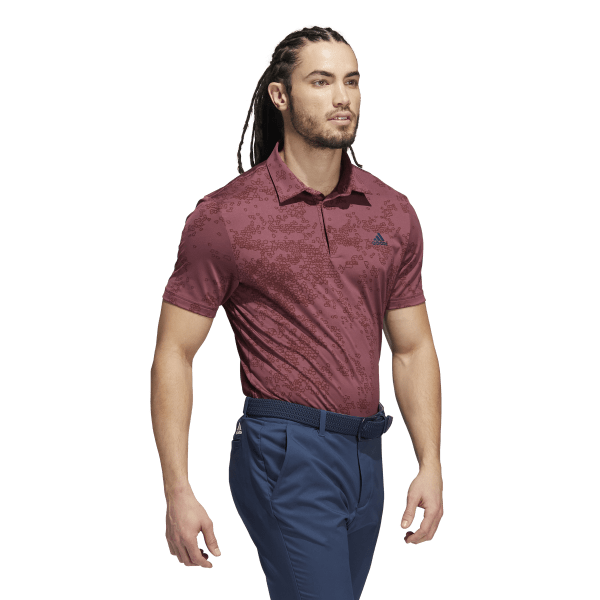 Mens Jacquard Golf Polo Shirt