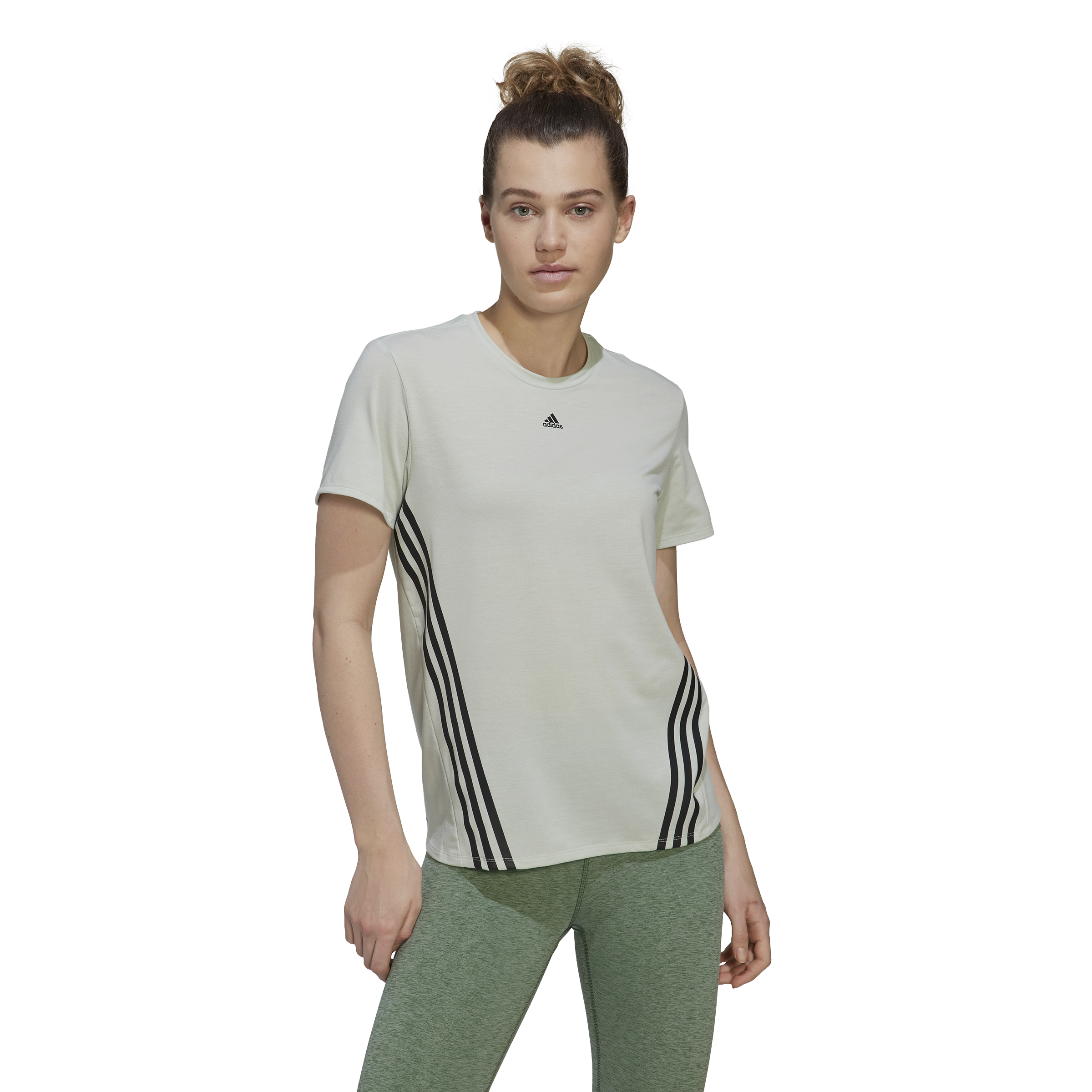 Womens Icon 3 Stripes Short Sleeve T-Shirt