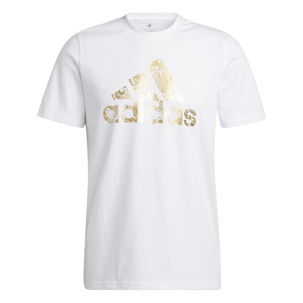 Mens Liquid Foil Badge of Sport Graphic Short Sleeve T-Shirt