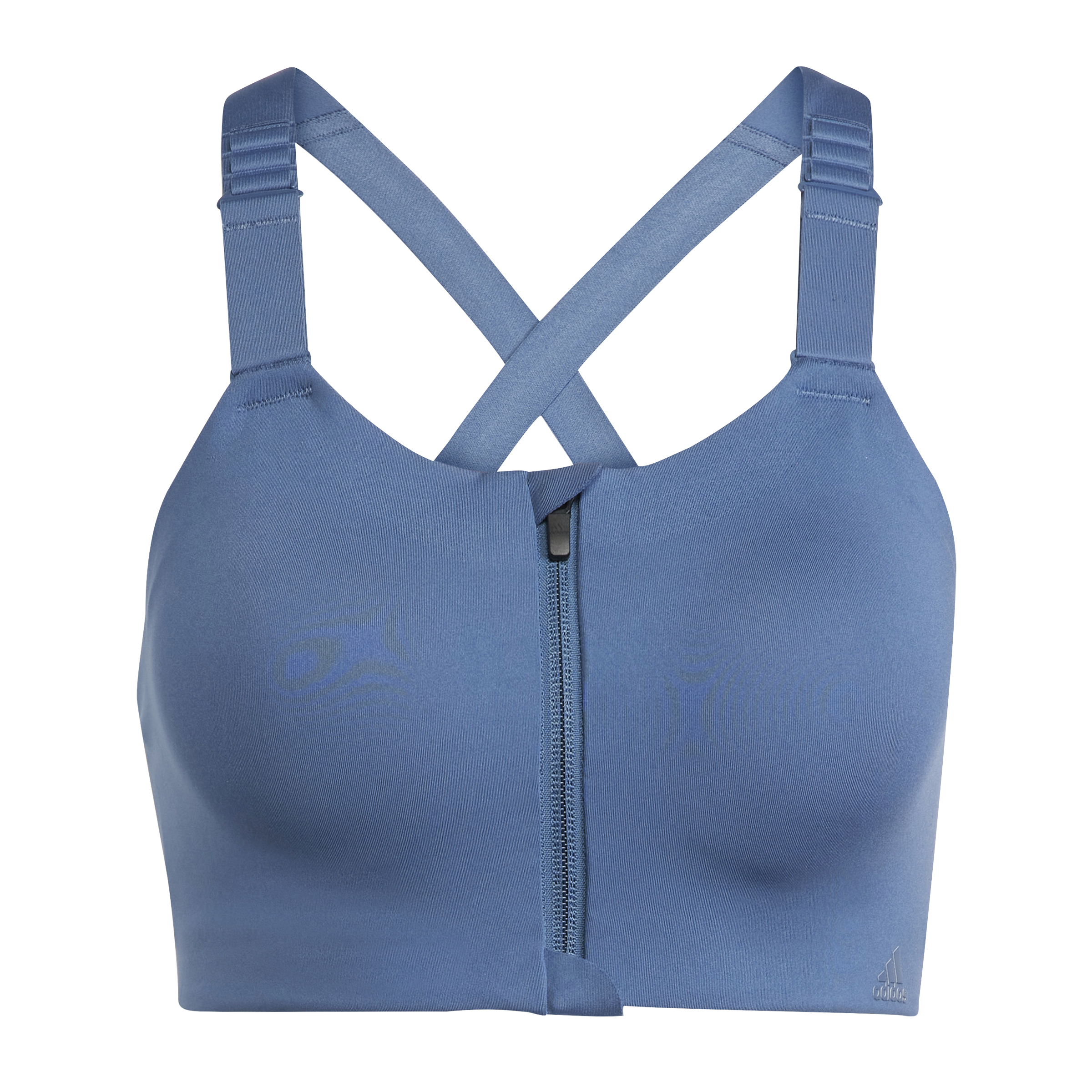 Womens Luxe Zipped High Impact Sports Bra