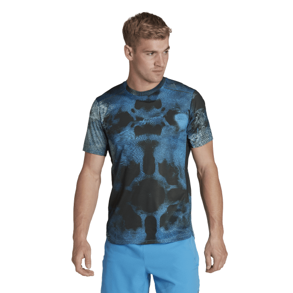 Mens Designed For Training HIIT Allover Print Short Sleeve T-Shirt