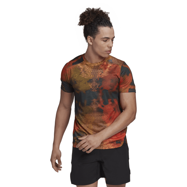 Mens Designed For Training HIIT Allover Print Short Sleeve T-Shirt