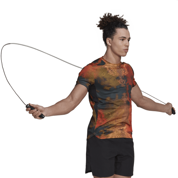 Mens Designed For Training HIIT Allover Print Short Sleeve T-Shirt