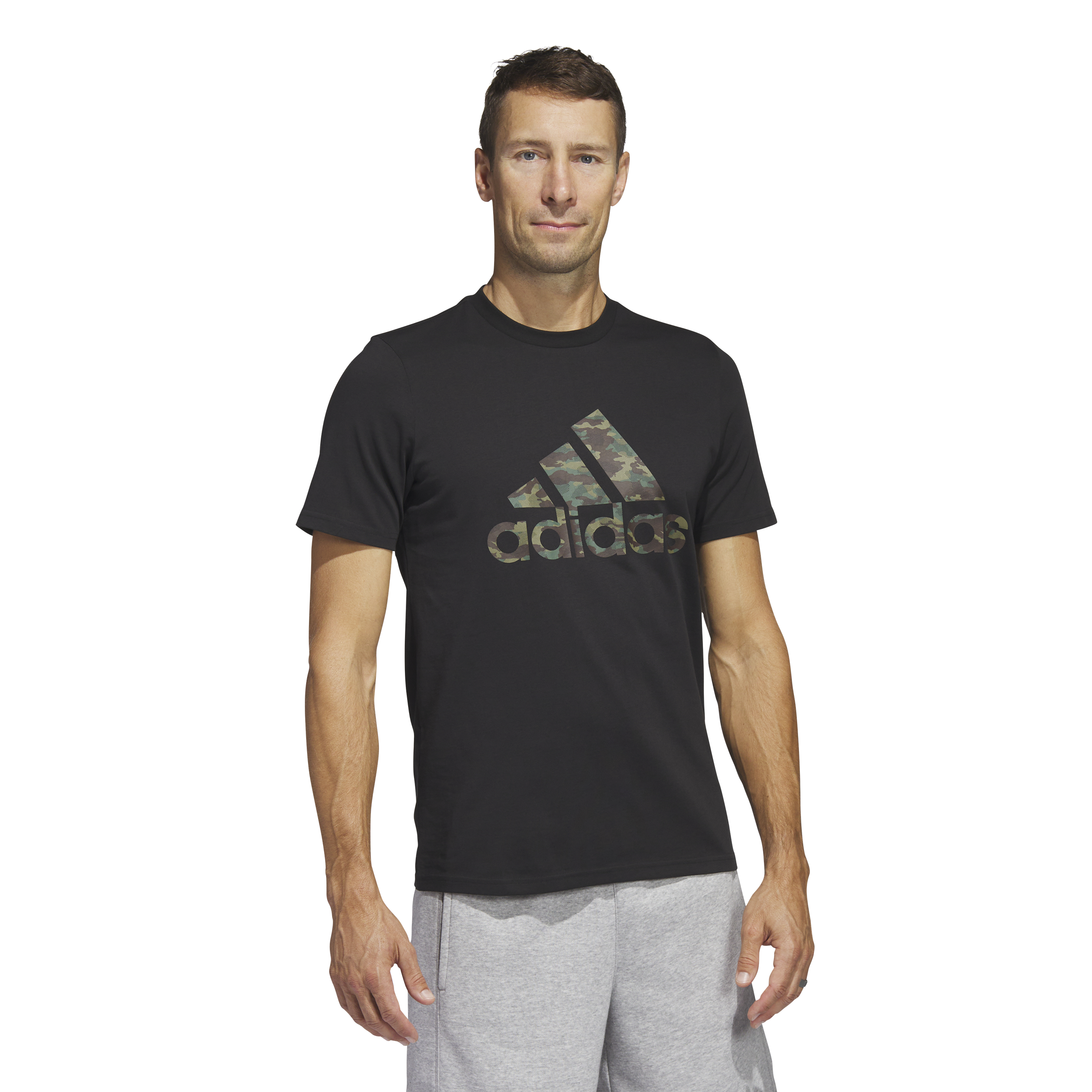 Mens Camo Logo Short Sleeve T-Shirt