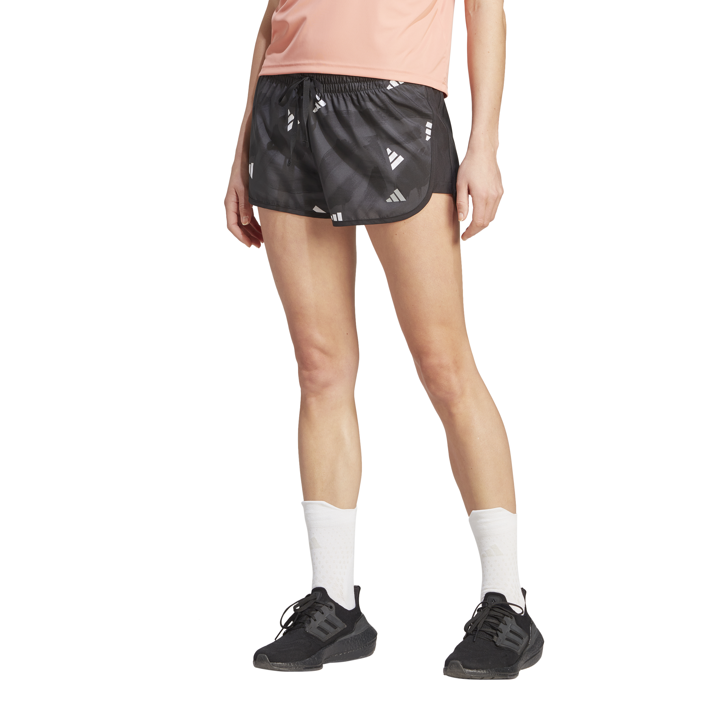 Womens Running Run It All Over Print Shorts