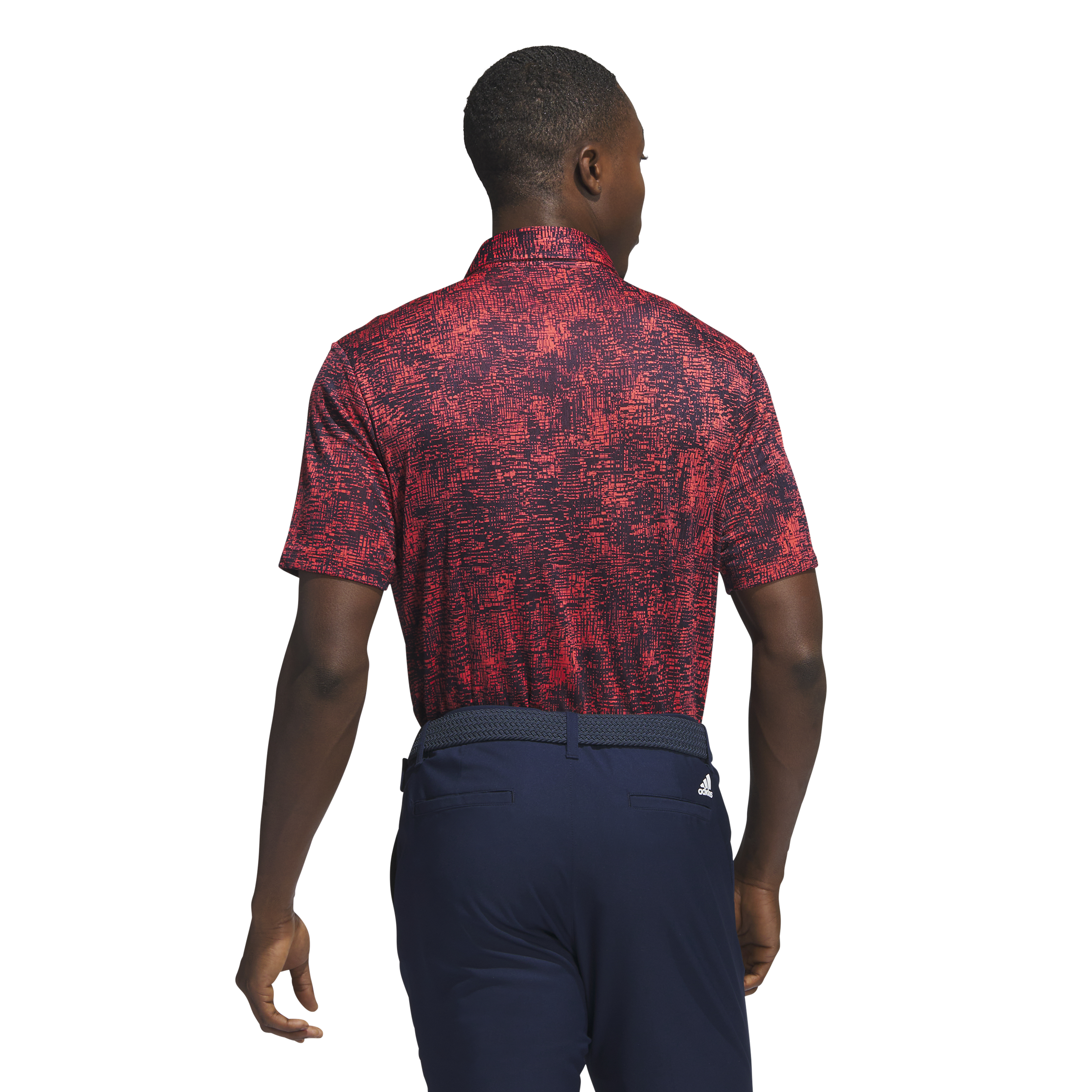 Mens Aerial Jacquard Golf Polo Shirt