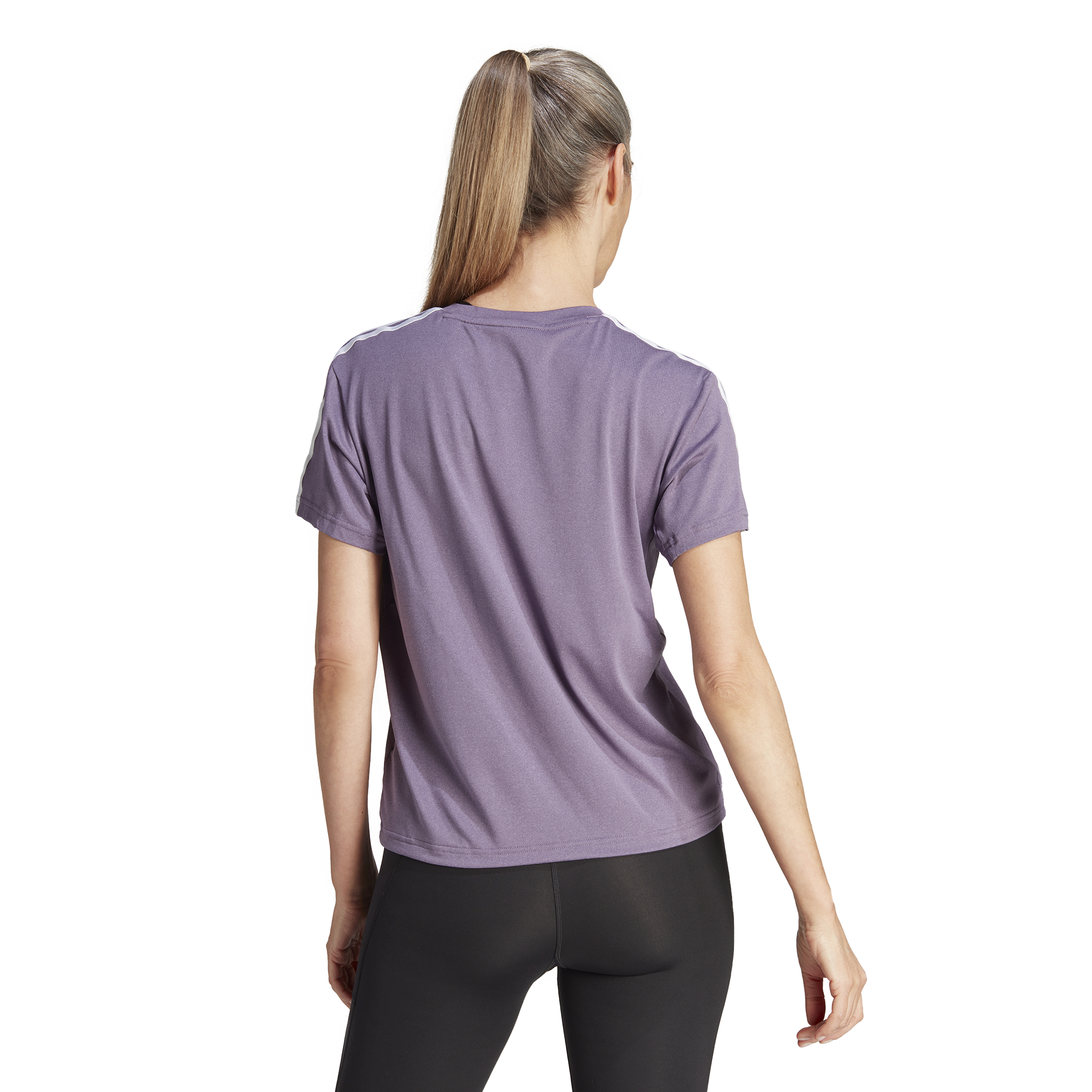 Womens Train Essential 3 Stripes Short Sleeve T-Shirt