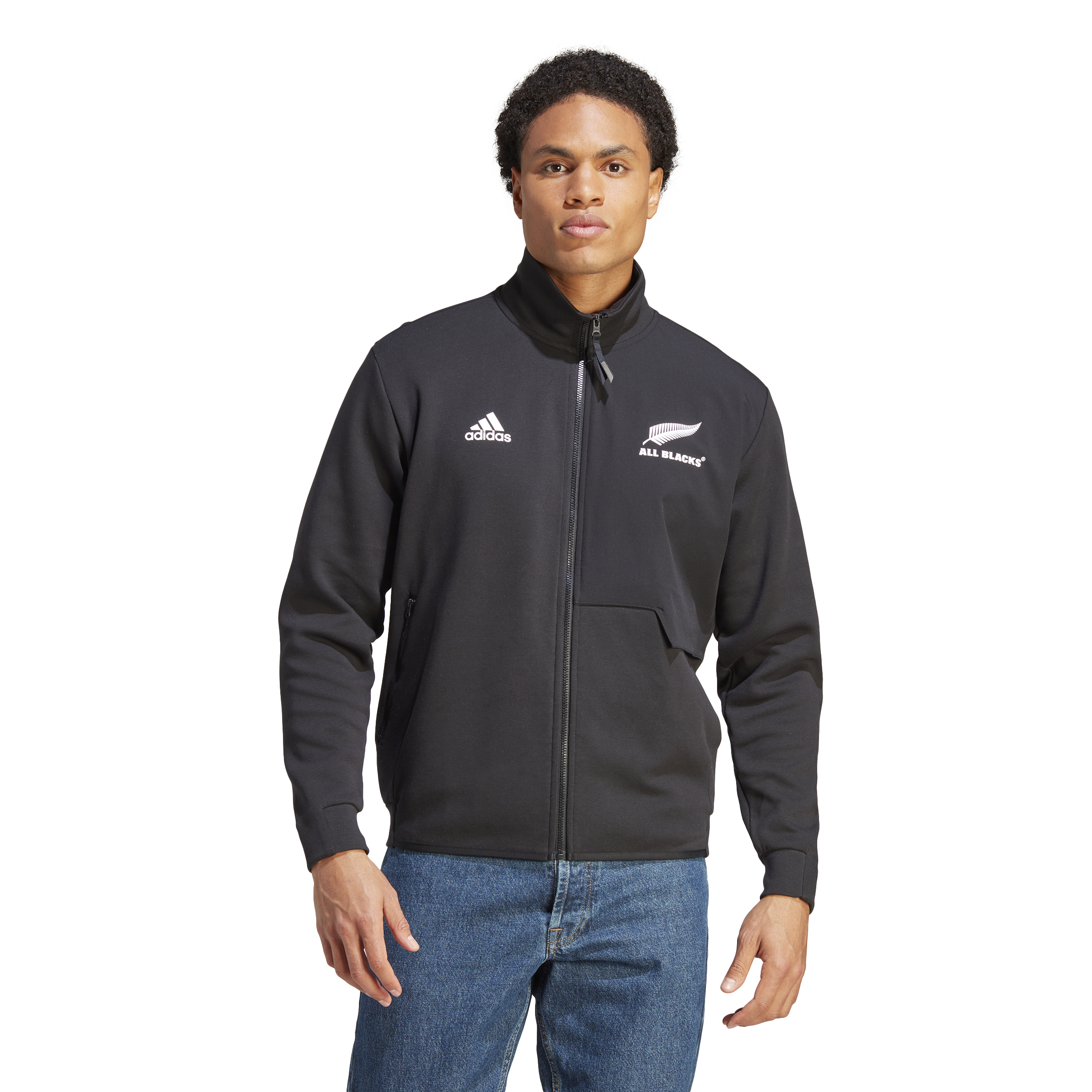 Mens New Zealand All Blacks Replica Anthem Jacket