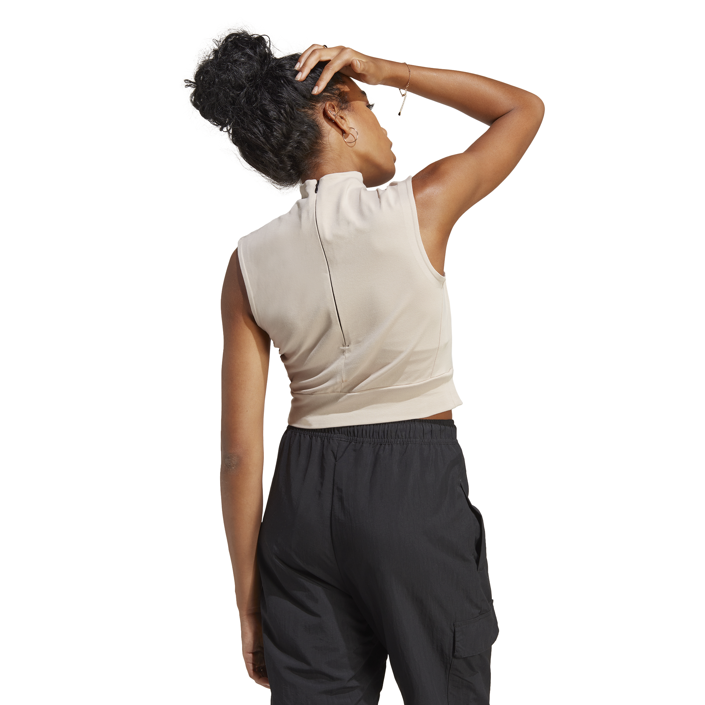 Womens Sleeveless Crop Tank