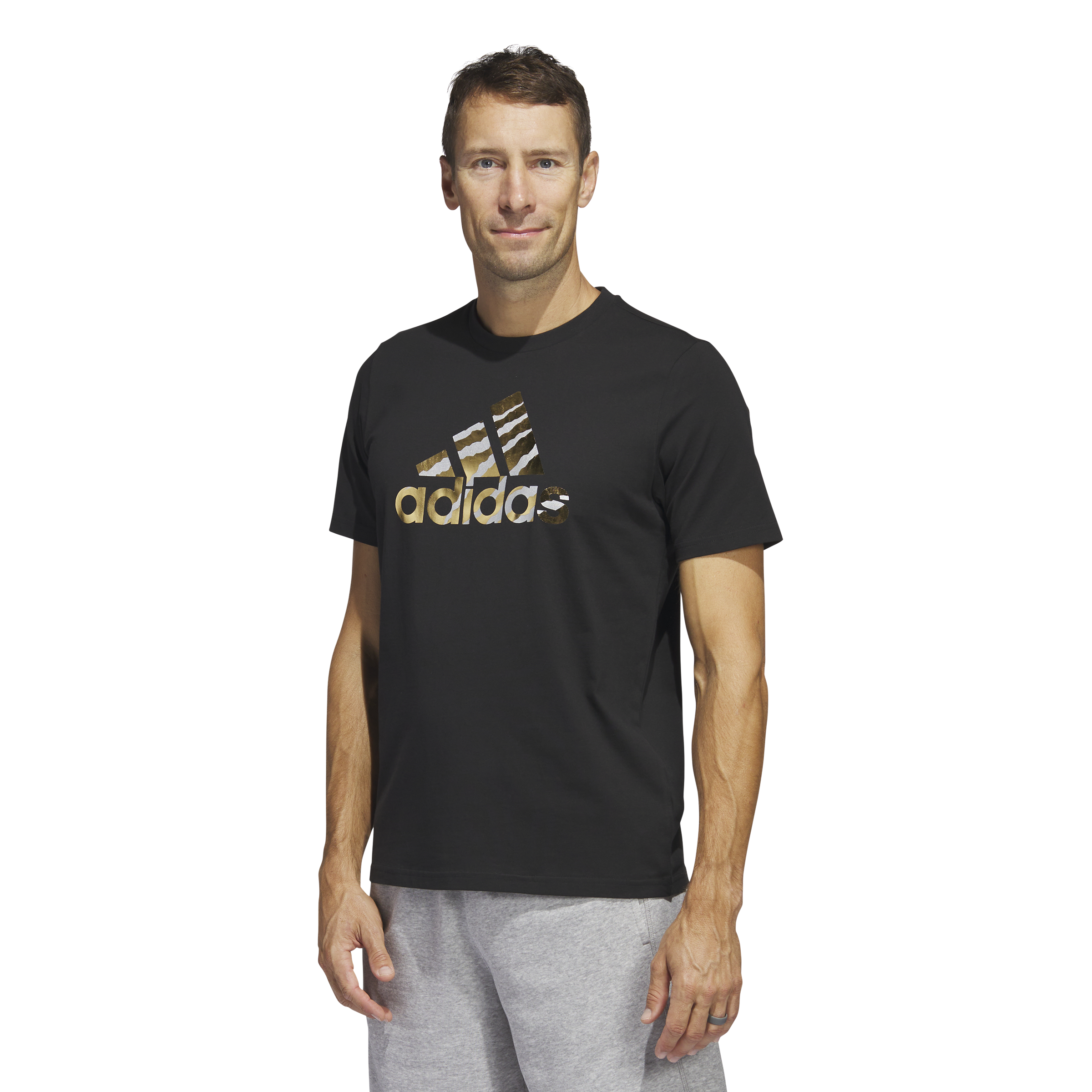 Mens Foil Logo Short Sleeve T-Shirt