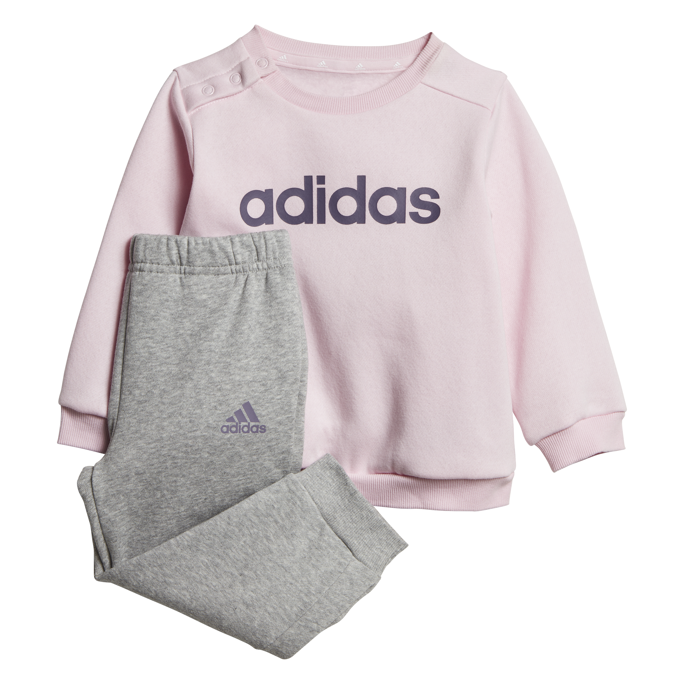 Girls Linear Fleece Sweatshirt Pant Set
