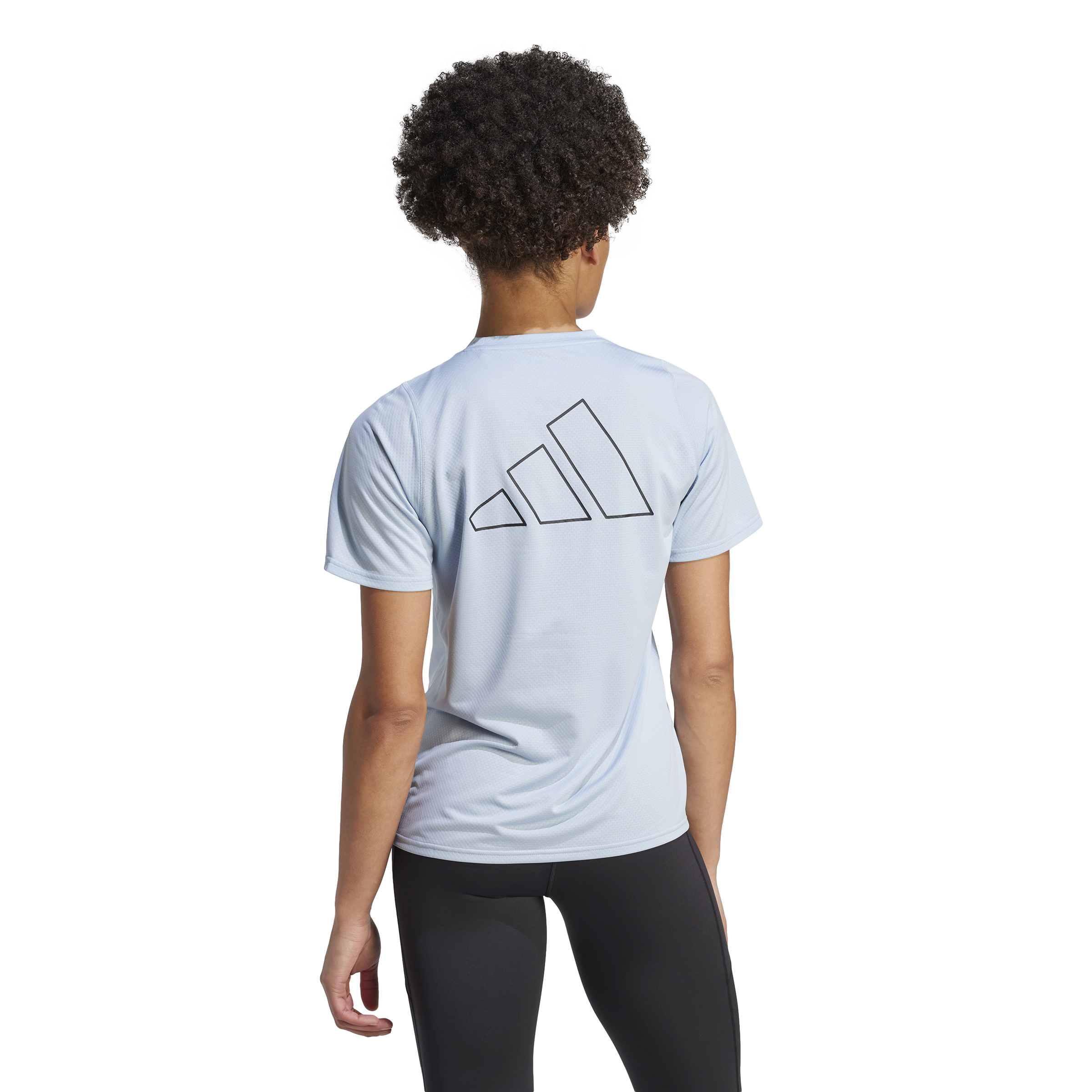 Womens Running 3 Bar Run Icon Short Sleeve T-Shirt