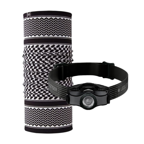 مجموعة وشاح ومصباح رأس ام اتش ٥