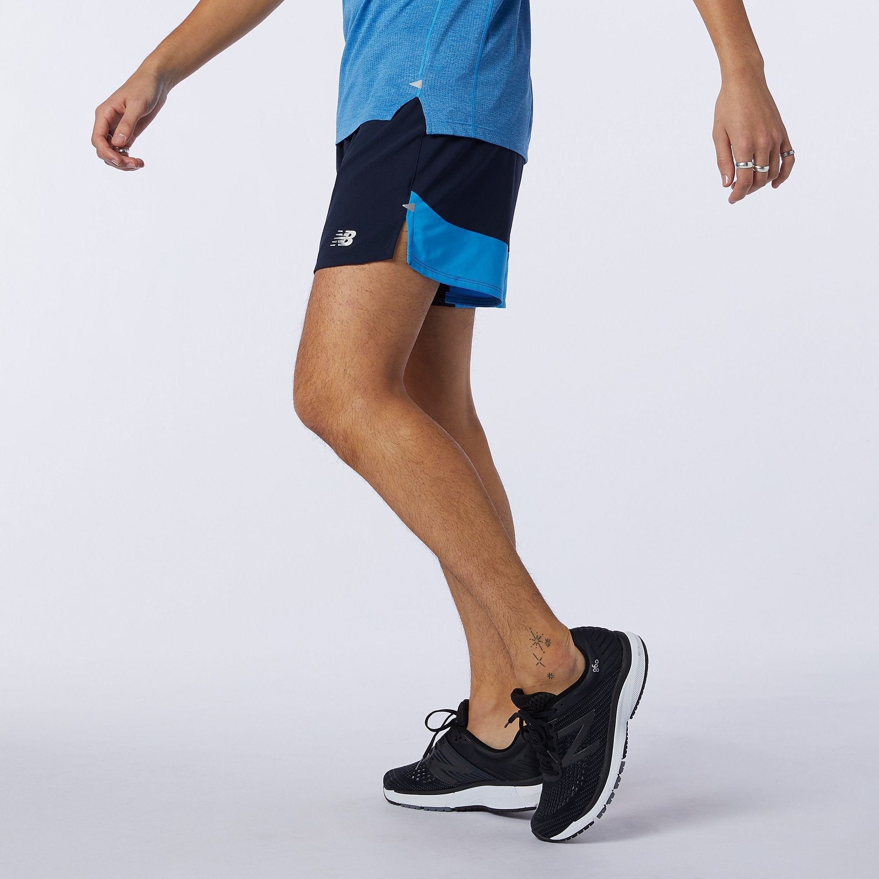 Mens Impact Run Printed 5 Inch Short