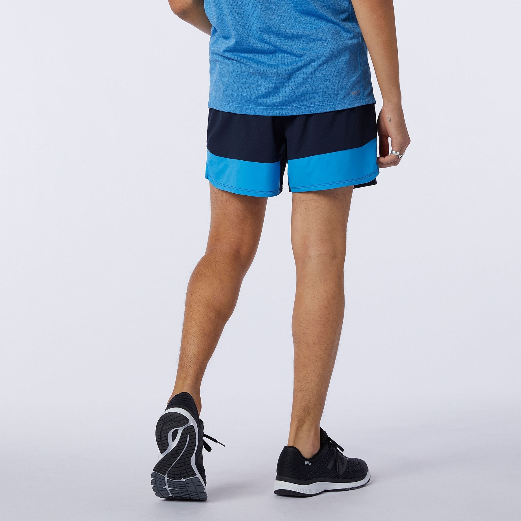 Mens Impact Run Printed 5 Inch Short