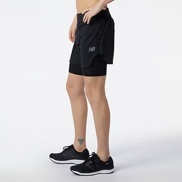 Mens Q Speed Fuel 2 in 1 5 inch Short