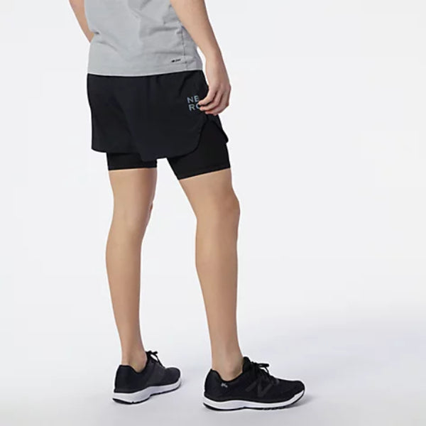 Mens Q Speed Fuel 2 in 1 5 inch Short