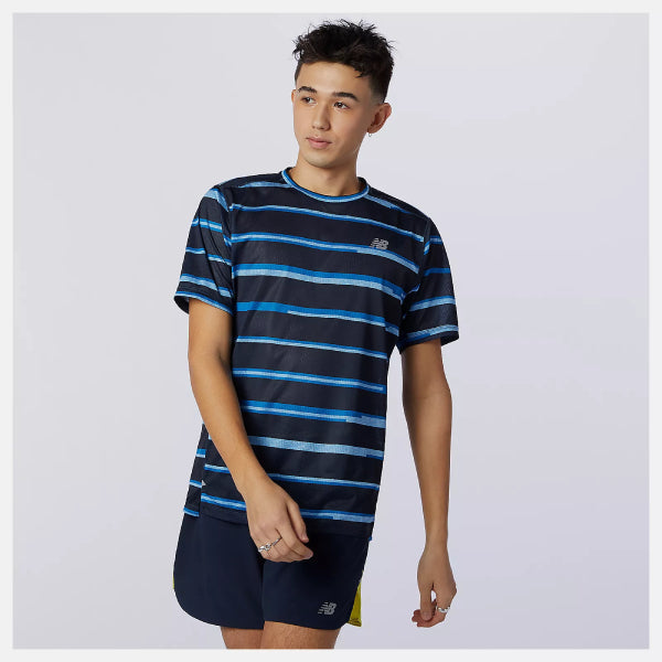 Mens Impact Run Printed Short Sleeve T-Shirt