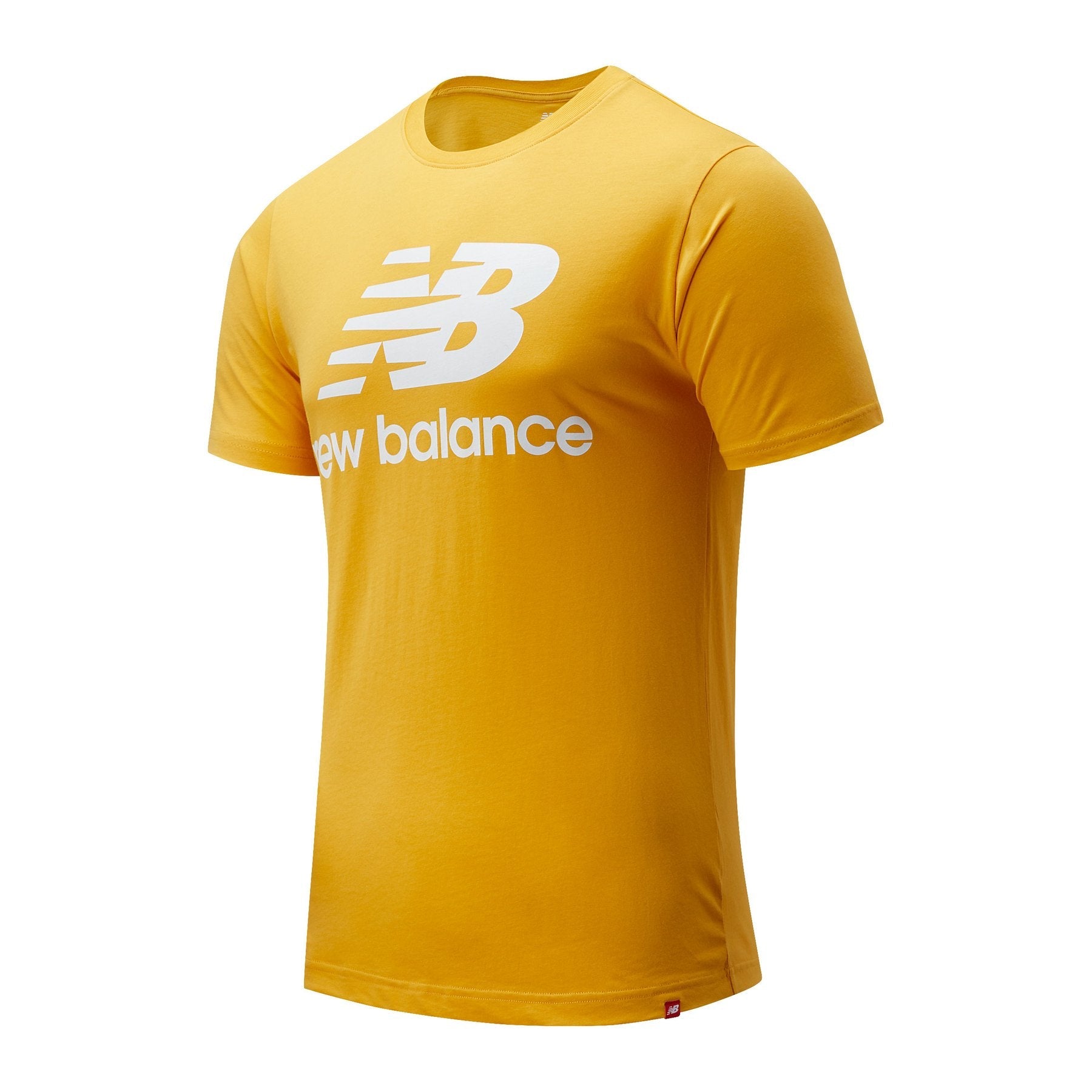 Mens Essentials Stacked Logo Short Sleeve T-Shirt