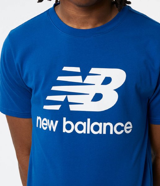 Mens Essentials Stacked Logo Short Sleeve T-Shirt