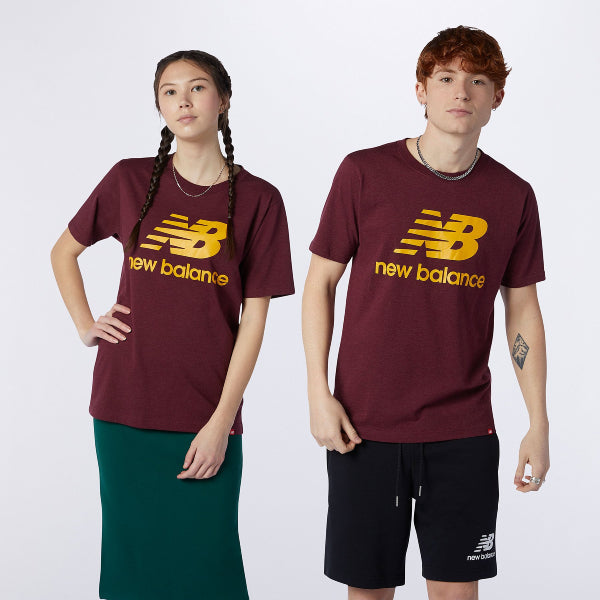 Mens Essentials Stacked Logo Short Sleeve T-Shirt