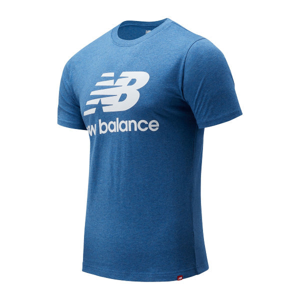 Mens Essentials Stacked Logo Short Sleeve T-Shirt